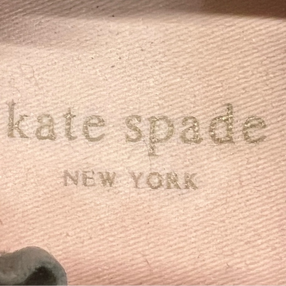 Kate Spade New York Lance Ruffle Trim Gray Taupe Slip On Sneakers Women’s 7 - Picture 13 of 15
